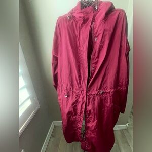Torrid Deep Red Trench Coat
